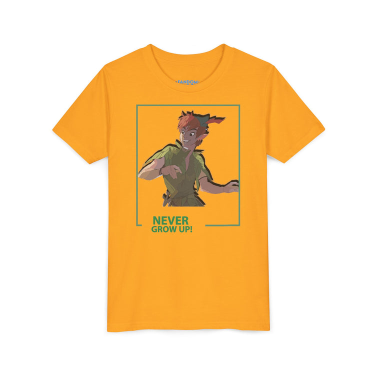 Never Grow Up Youth Tee - Fandom-Made