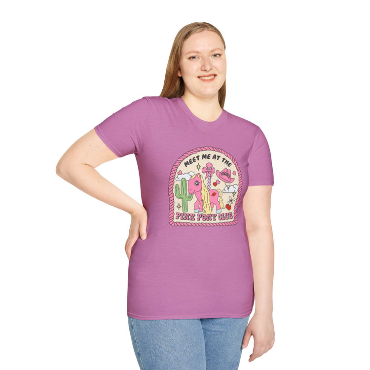 Meet Me At The Pink Pony Club Basic T-Shirt - Fandom-Made