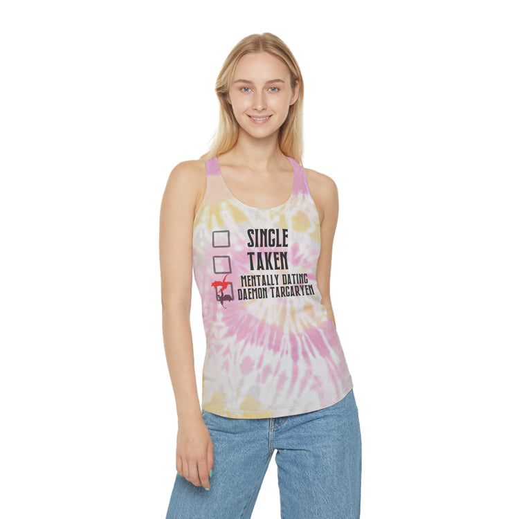Mentally Dating Daemon Targaryen Racerback Tank Top - Fandom-Made