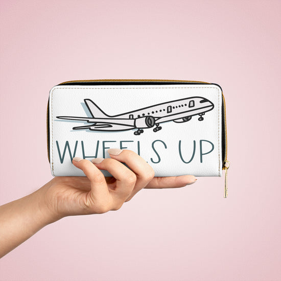 Wheels Up Zipper Wallet - Fandom-Made