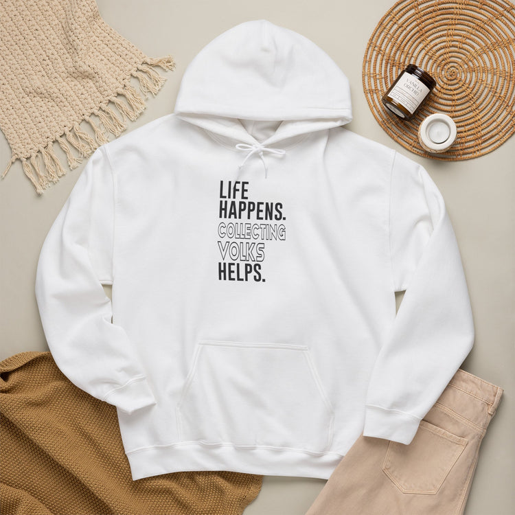 Life Happens Volks Helps Unisex Hoodie