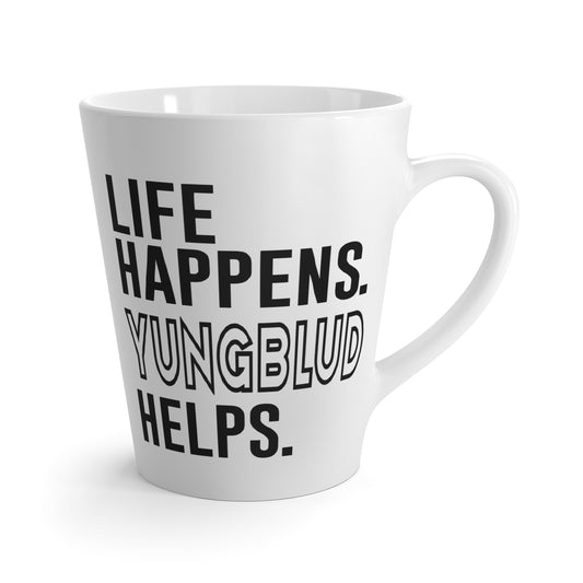 Life Happens Dominic Harrison Helps Latte Mug - Fandom-Made