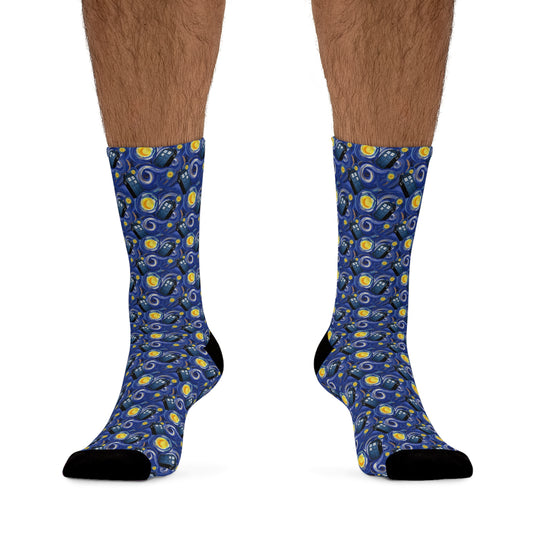 Tardis Night Socks - Fandom-Made