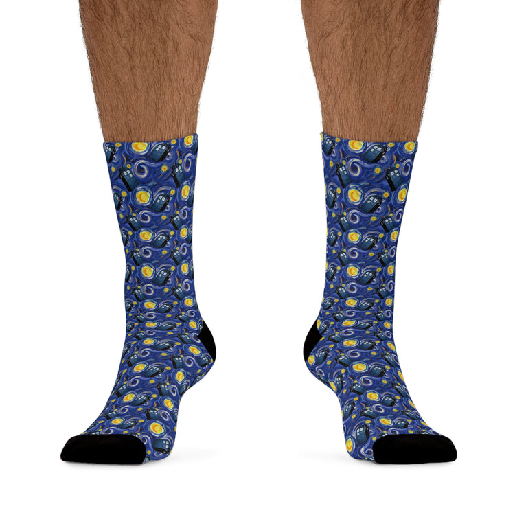 Tardis Night Socks - Fandom-Made