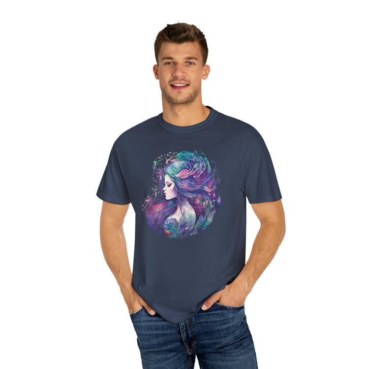 Mermaid Watercolor Unisex Garment-Dyed T-shirt - Fandom-Made