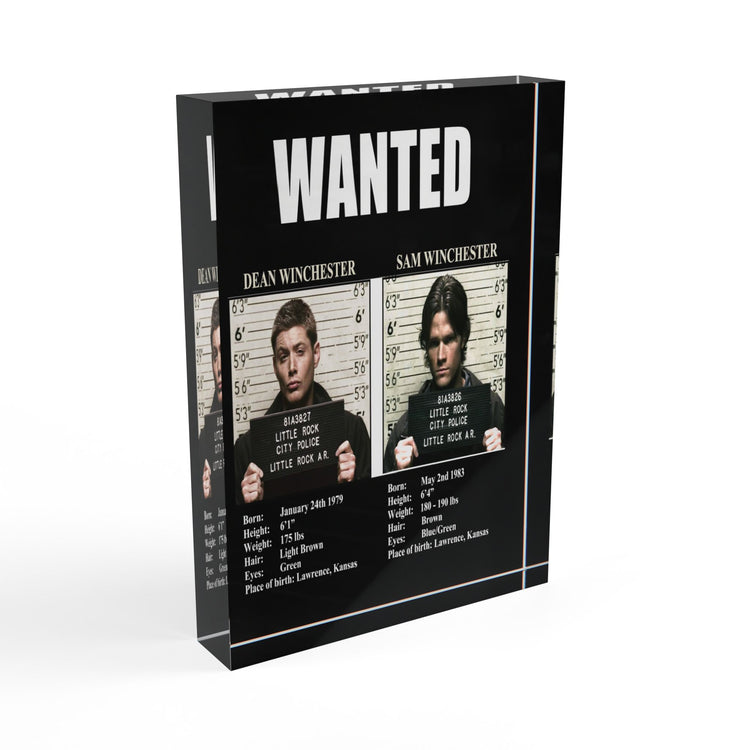 Winchesters Wanted Photo Block - Fandom-Made