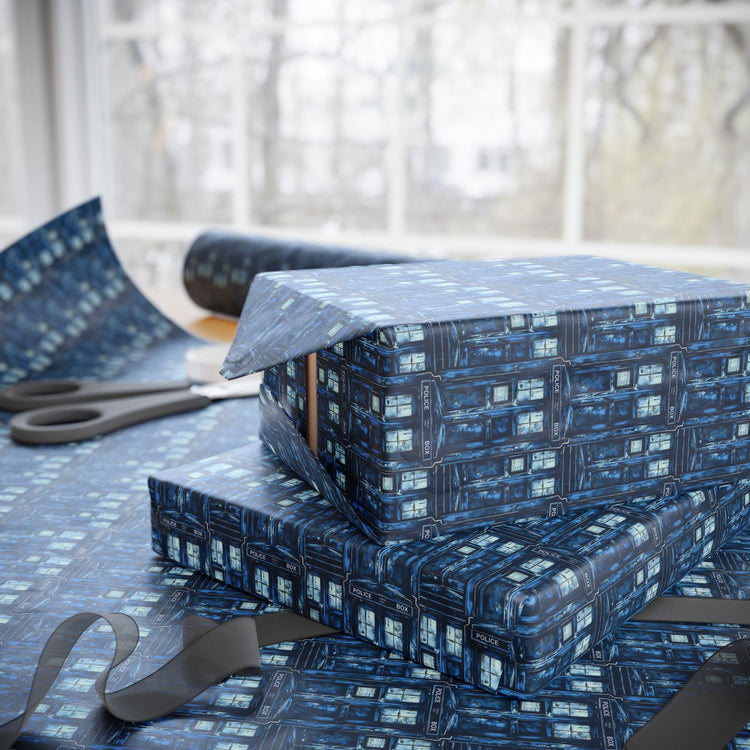 Tardis All-Over Print Wrapping Paper