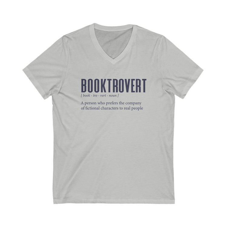Booktrovert V-Neck Tee - Fandom-Made