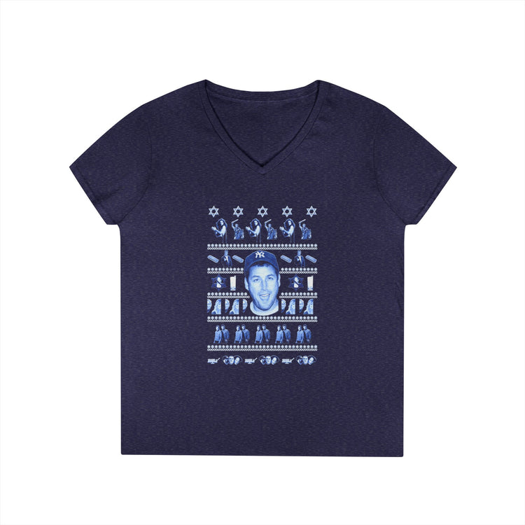 Adam Sandler Ugly Hanukkah V-Neck T-Shirt - Fandom-Made