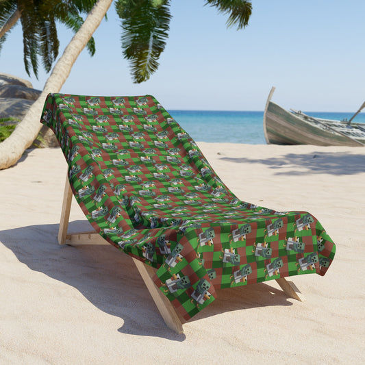 Chicken Jockey Beach Towel - Fandom-Made