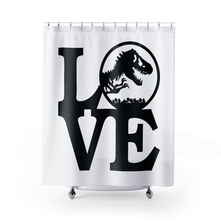 Dino Love Shower Curtain - Fandom-Made