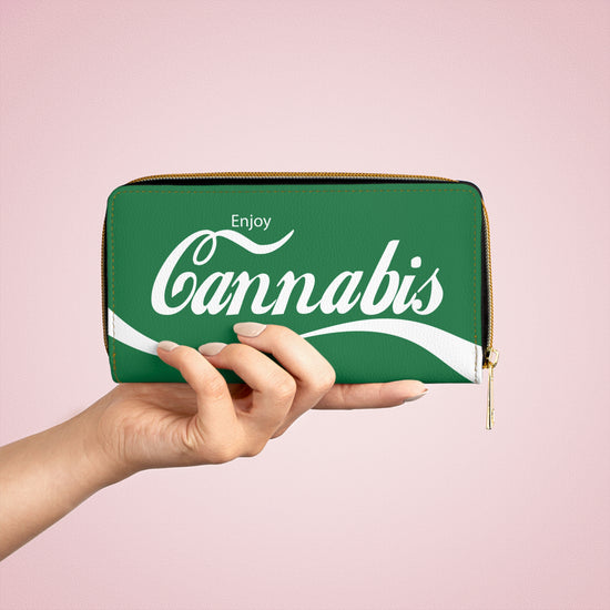 Enjoy Cannabis Zipper Wallet - Fandom-Made