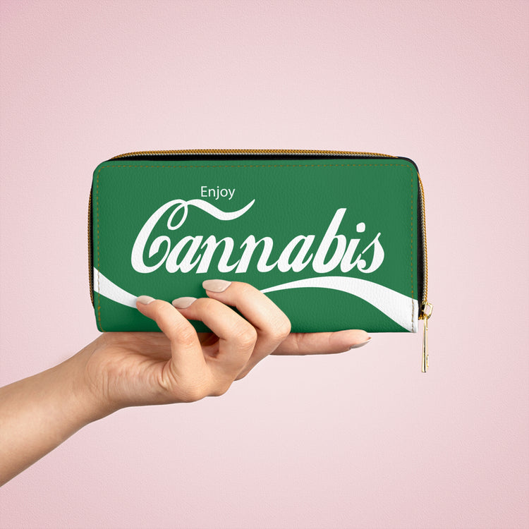 Enjoy Cannabis Zipper Wallet