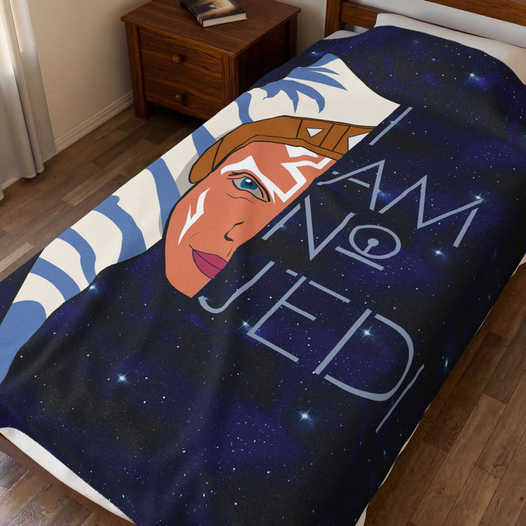 No Jedi Velveteen Plush Blanket