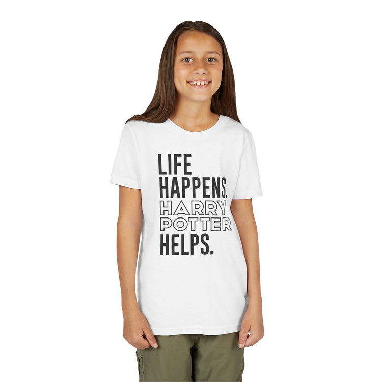 Life Happens Harry Potter Helps Youth Tee - Fandom-Made