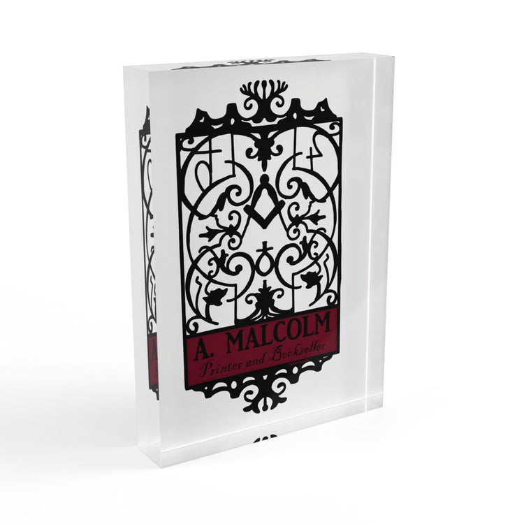 A. Malcolm Printer Sign Photo Block - Fandom-Made