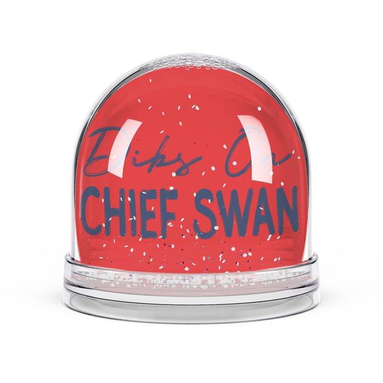 Dibs On Chief Swan Snow Globe