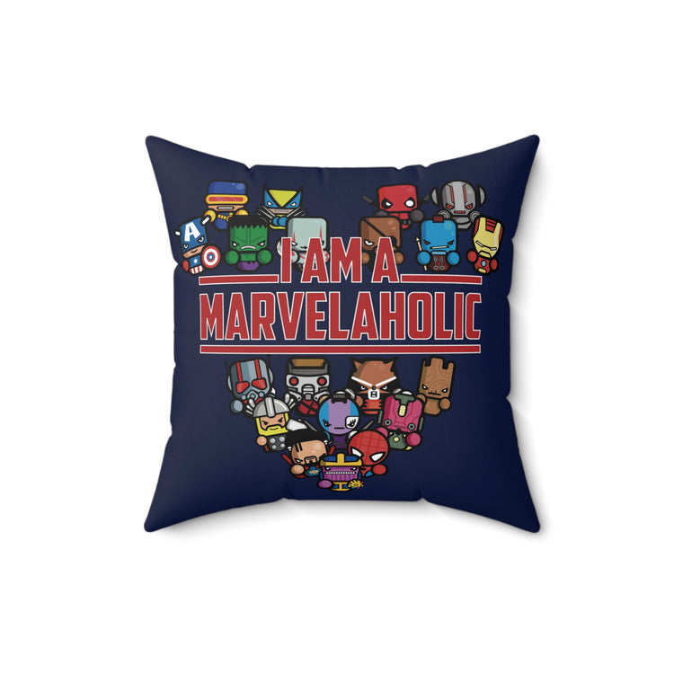 Marvelaholic Square Pillow - Fandom-Made