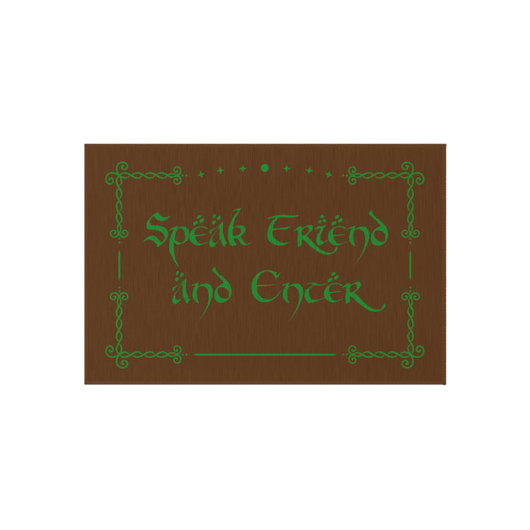 Speak Friend And Enter Outdoor Rug - Fandom-Made