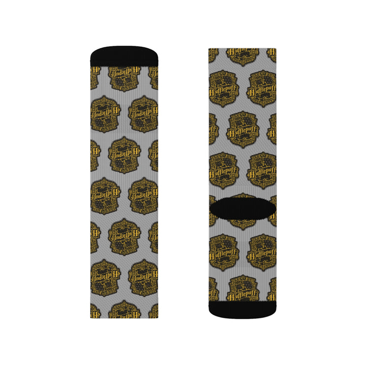 Hufflepuff Crest Socks - Fandom-Made