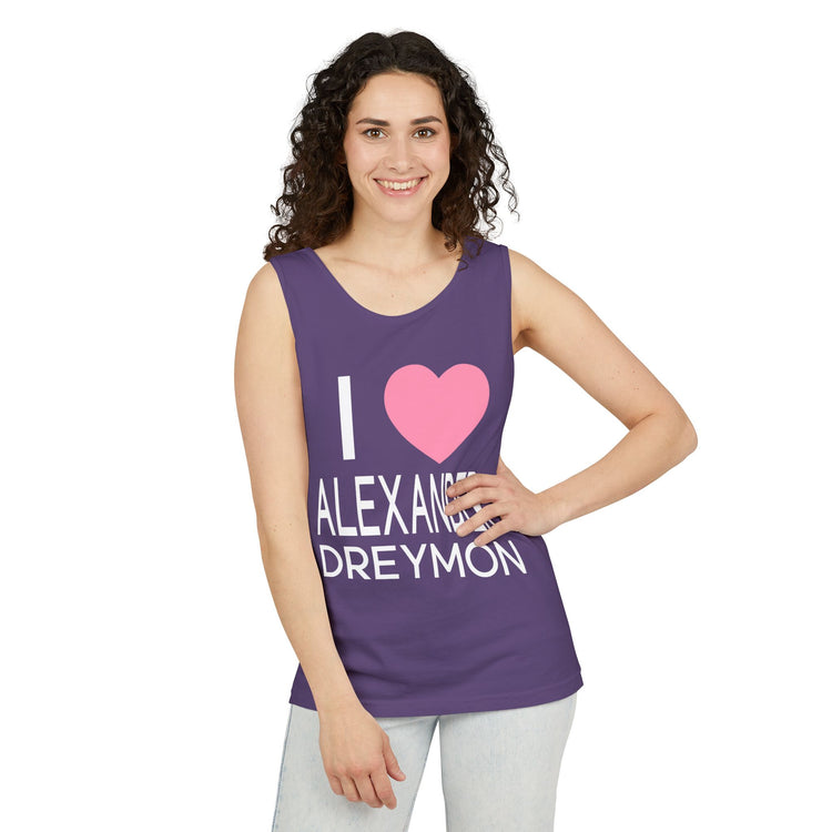 I Love Alexander Dreymon Unisex Garment-Dyed Tank Top - Fandom-Made