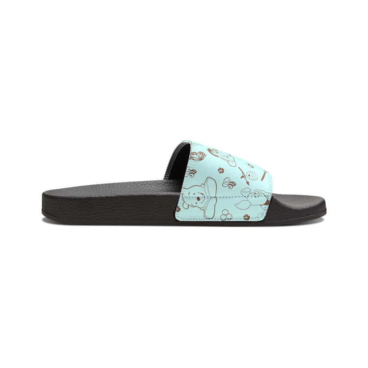 Winnie All-Over Print Youth Slides - Fandom-Made