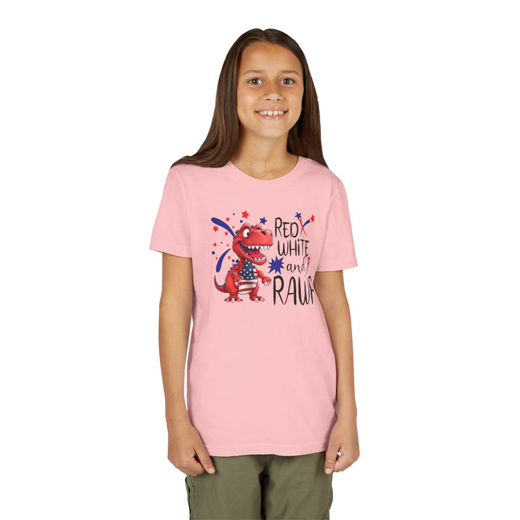 Red White and Rawr Youth Tee - Fandom-Made