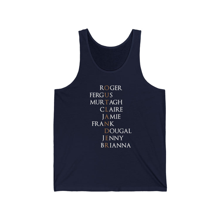 Outlander Characters Tank Top - Fandom-Made