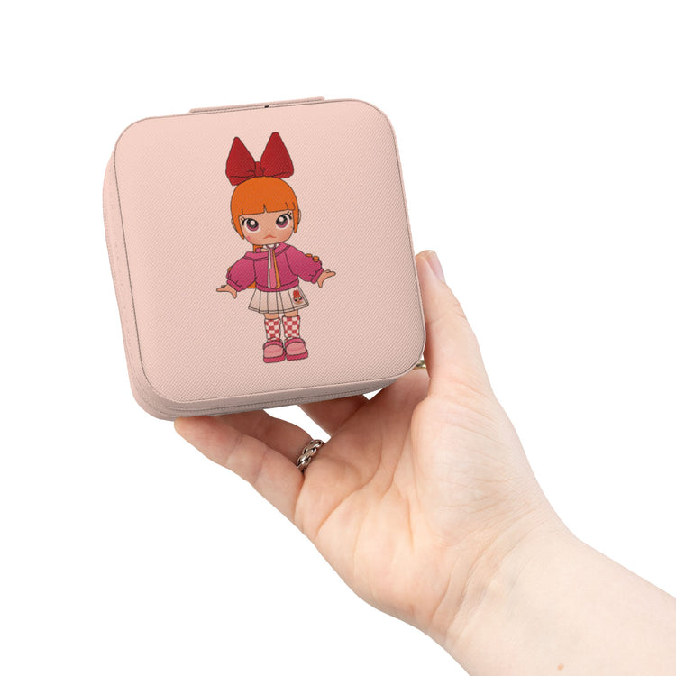 Molly Blossom Puff Jewelry Travel Case