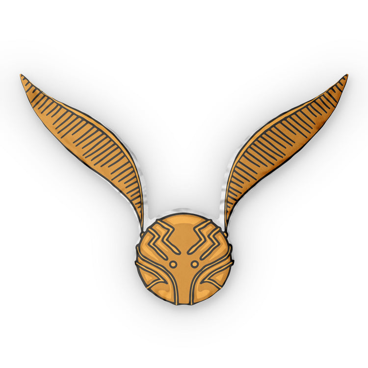 Golden Snitch-Shaped Pillow