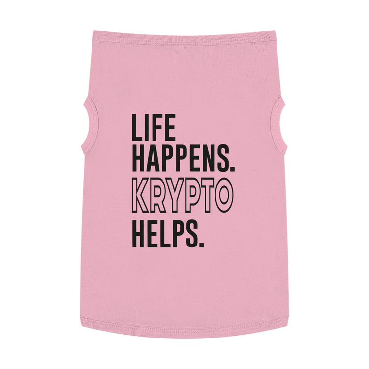 Life Happens Krypto Helps Pet Tank Top - Fandom-Made