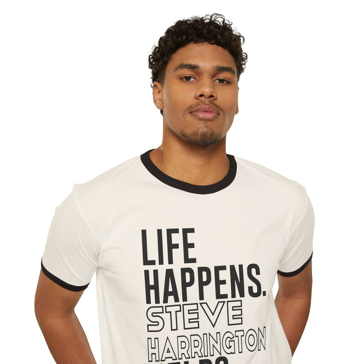 Life Happens Steve Harrington Helps T-Shirt - Fandom-Made