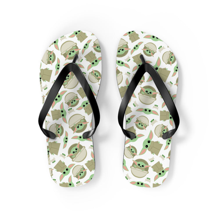 Grogu All-Over Print Flip Flops - Fandom-Made