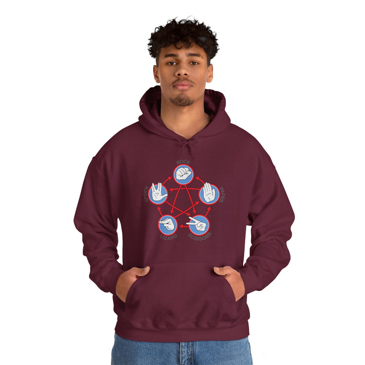 Rock Paper Scissors Spock Hoodie - Fandom-Made