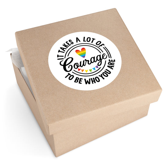 Courage Round Stickers - Fandom-Made