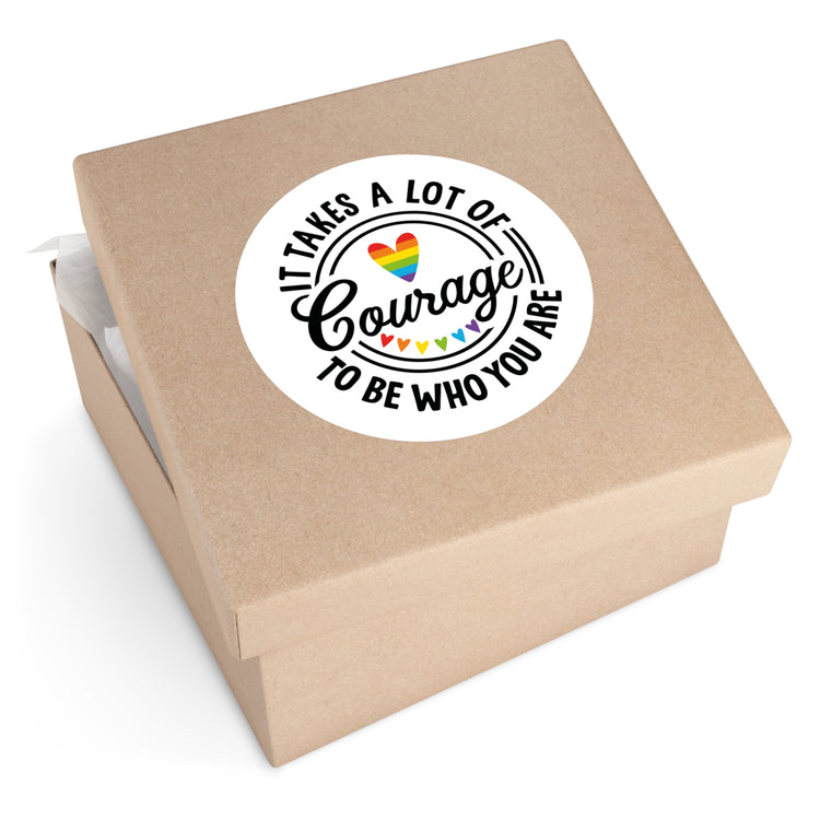 Courage Round Stickers - Fandom-Made