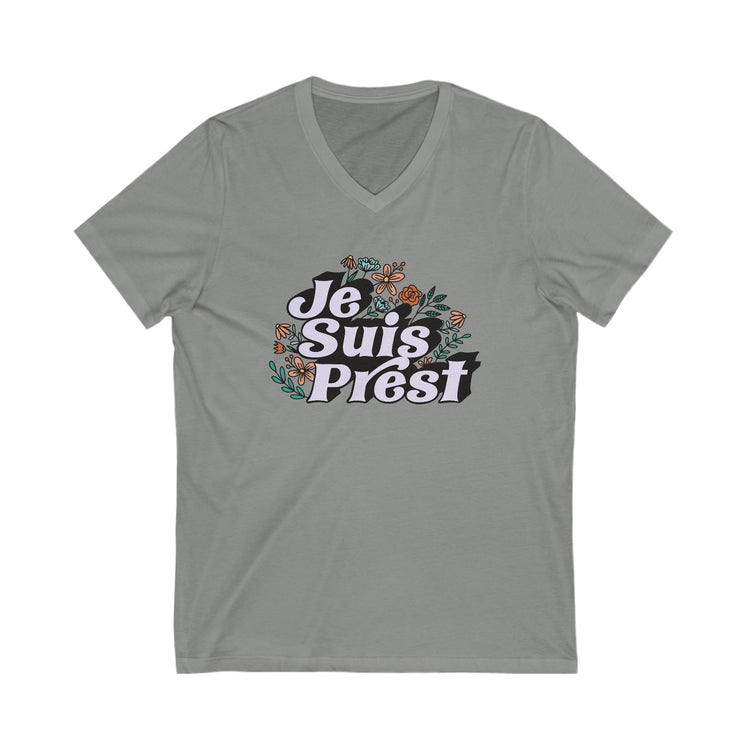 Je Suis Prest V-Neck Tee - Fandom-Made
