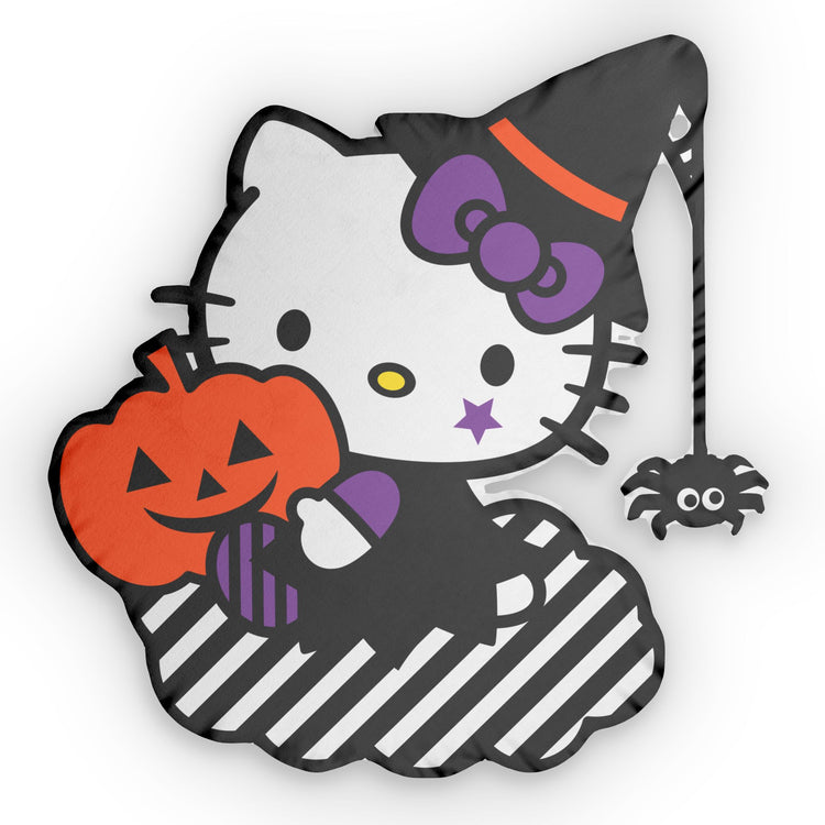 Witchy Kitty-Shaped Pillow - Fandom-Made