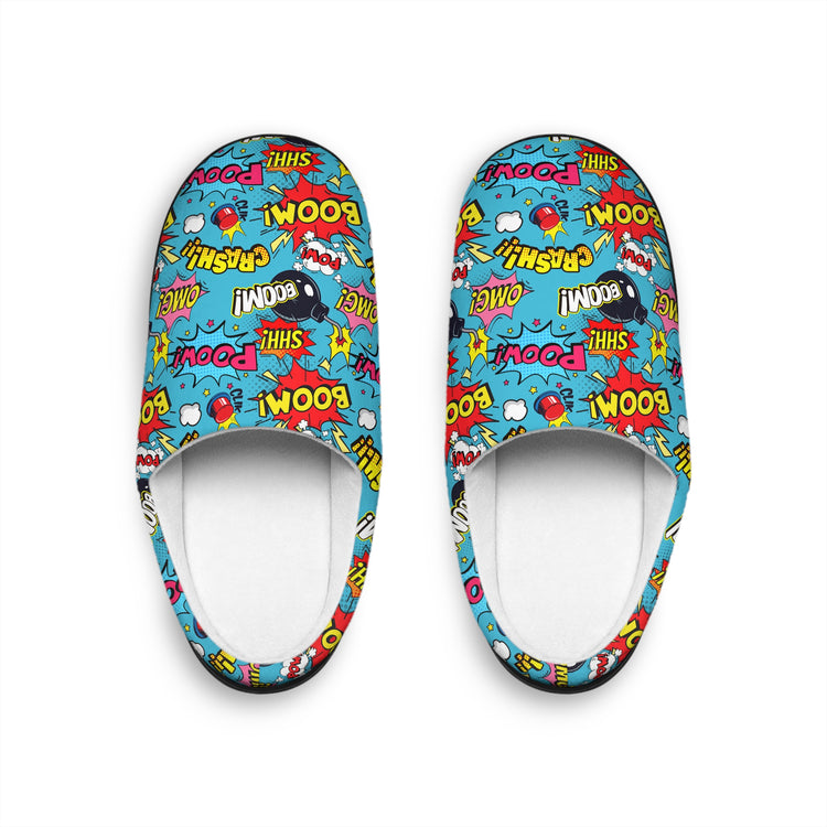 Comic Sounds Men's Slippers - Fandom-Made