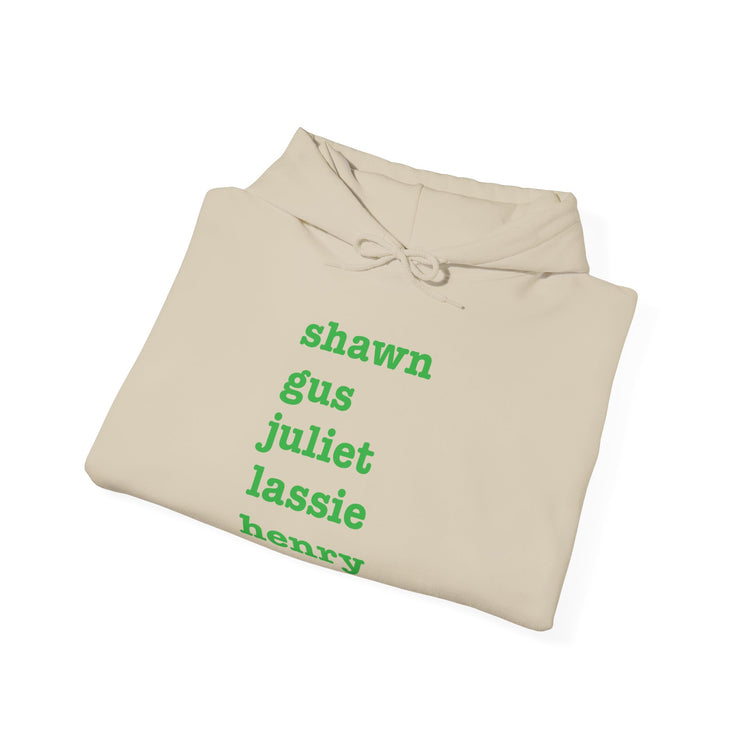 Psych Names Hoodie - Fandom-Made