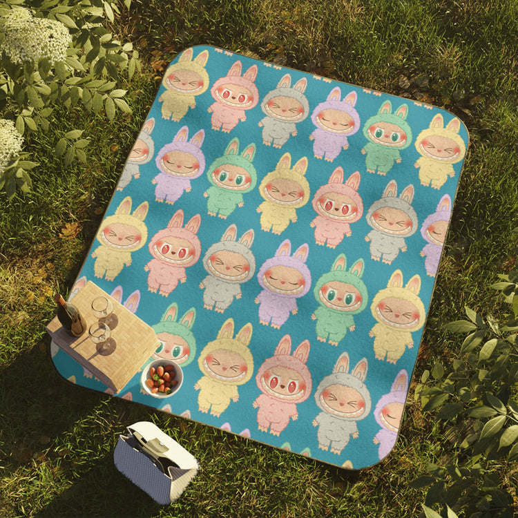 Bunny Time Picnic Blanket - Fandom-Made