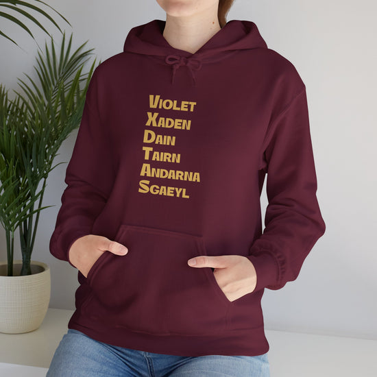 Fourth Wing Names Hoodie - Fandom-Made