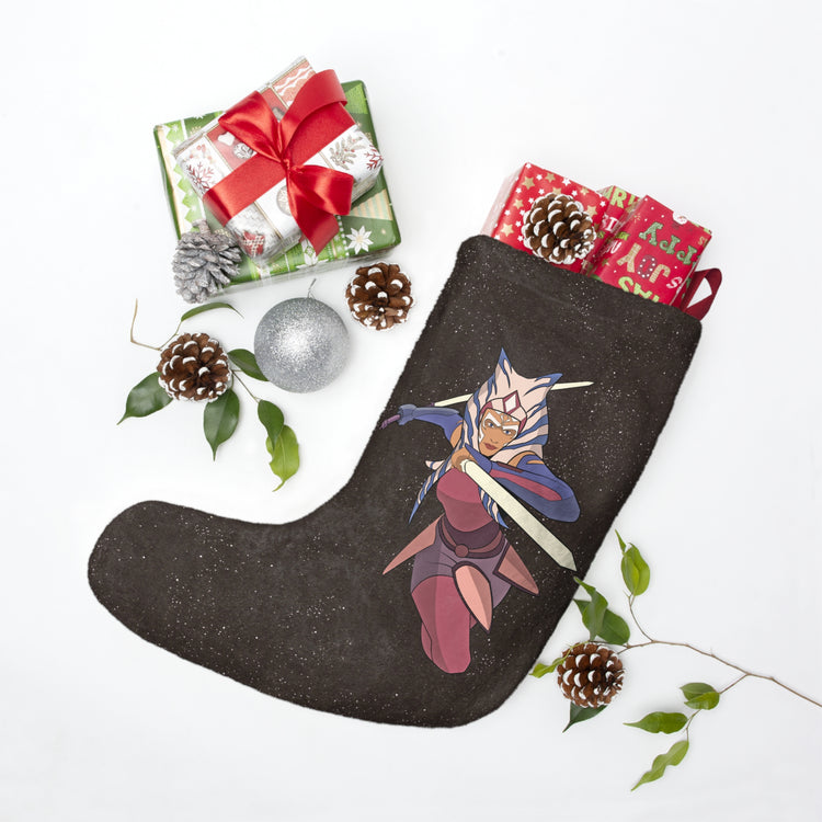 Ahsoka Leaping Christmas Stocking - Fandom-Made