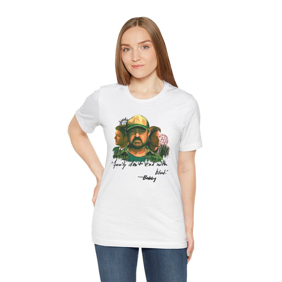 Family Don't End With Blood T-Shirt - Fandom-Made