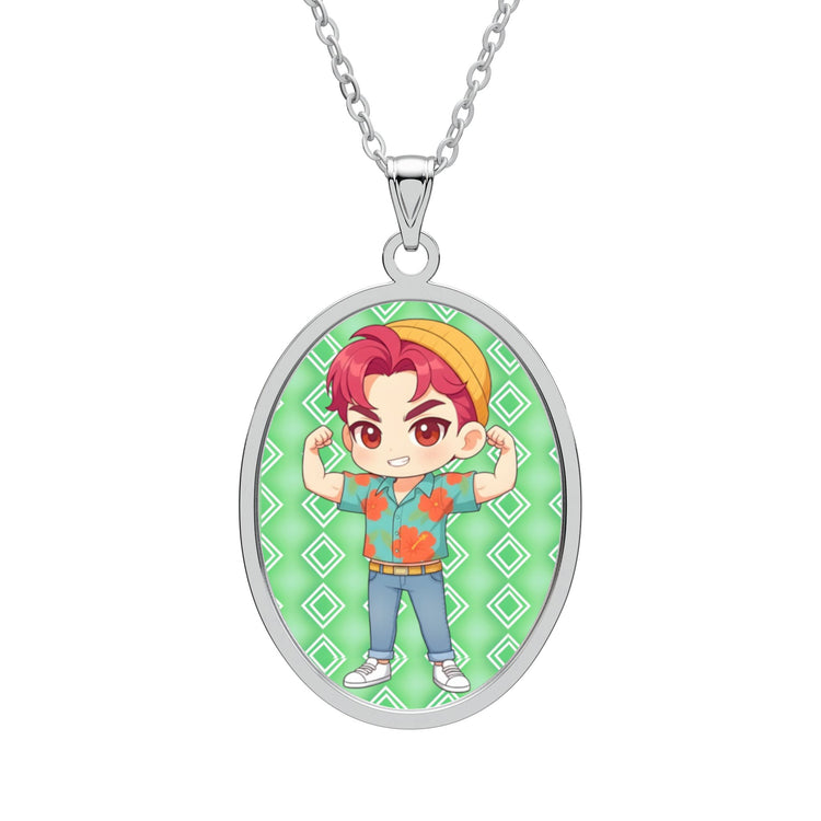 Abby Saja Oval Pendant