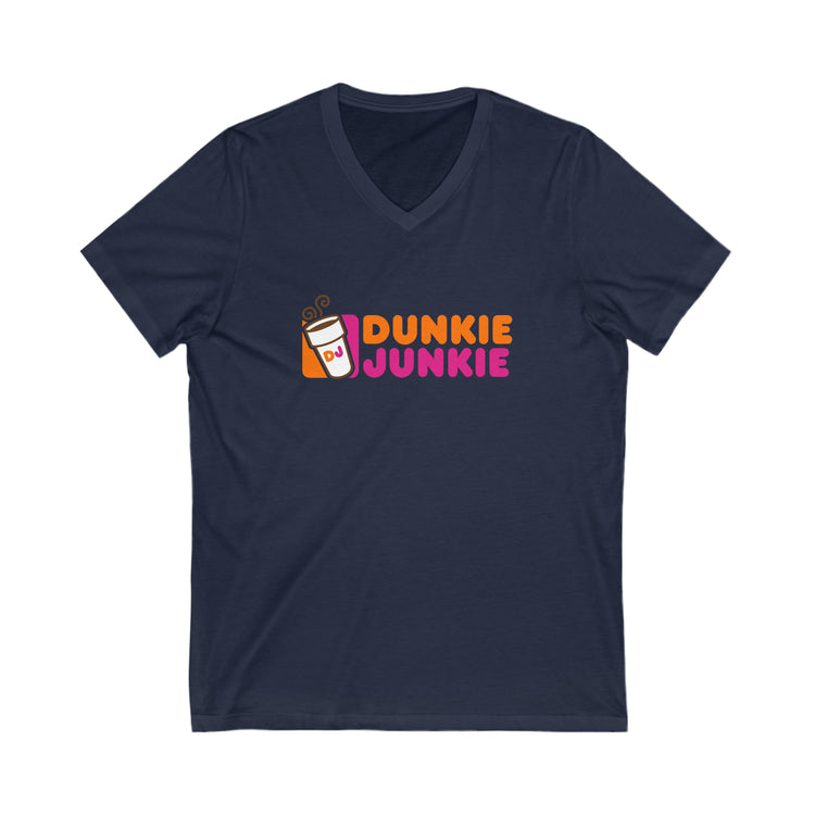 Dunkie Junkie V-Neck Tee - Fandom-Made