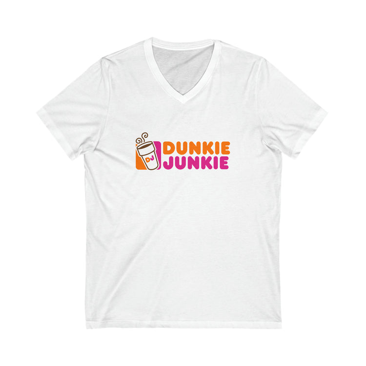 Dunkie Junkie V-Neck Tee - Fandom-Made
