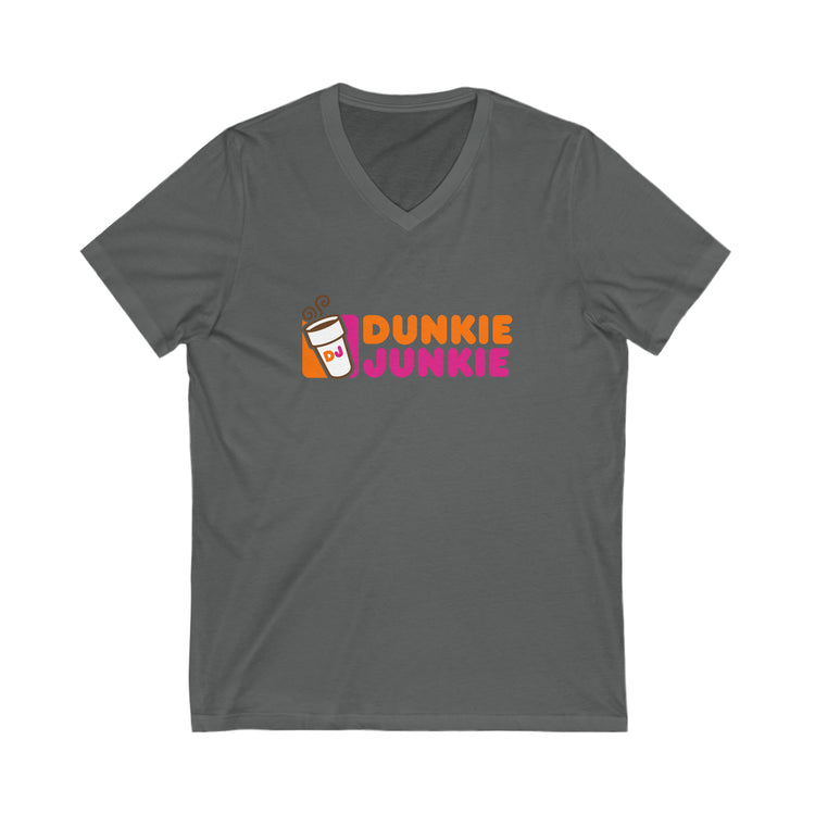 Dunkie Junkie V-Neck Tee - Fandom-Made