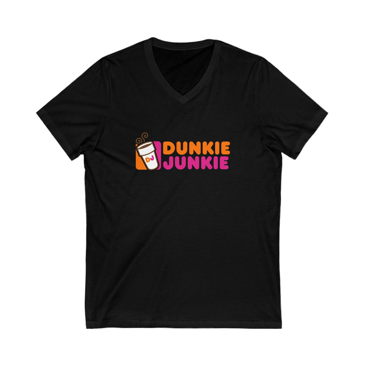 Dunkie Junkie V-Neck Tee - Fandom-Made