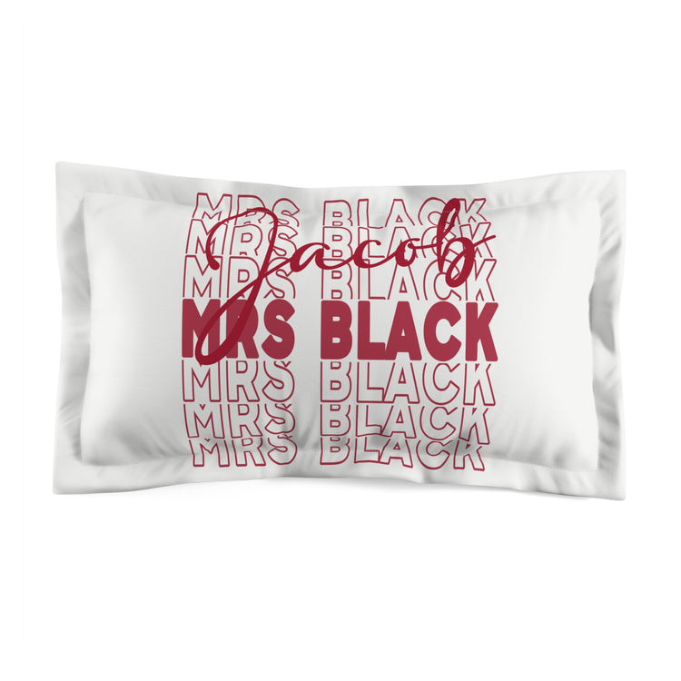 Mrs. Jacob Black Pillow Sham
